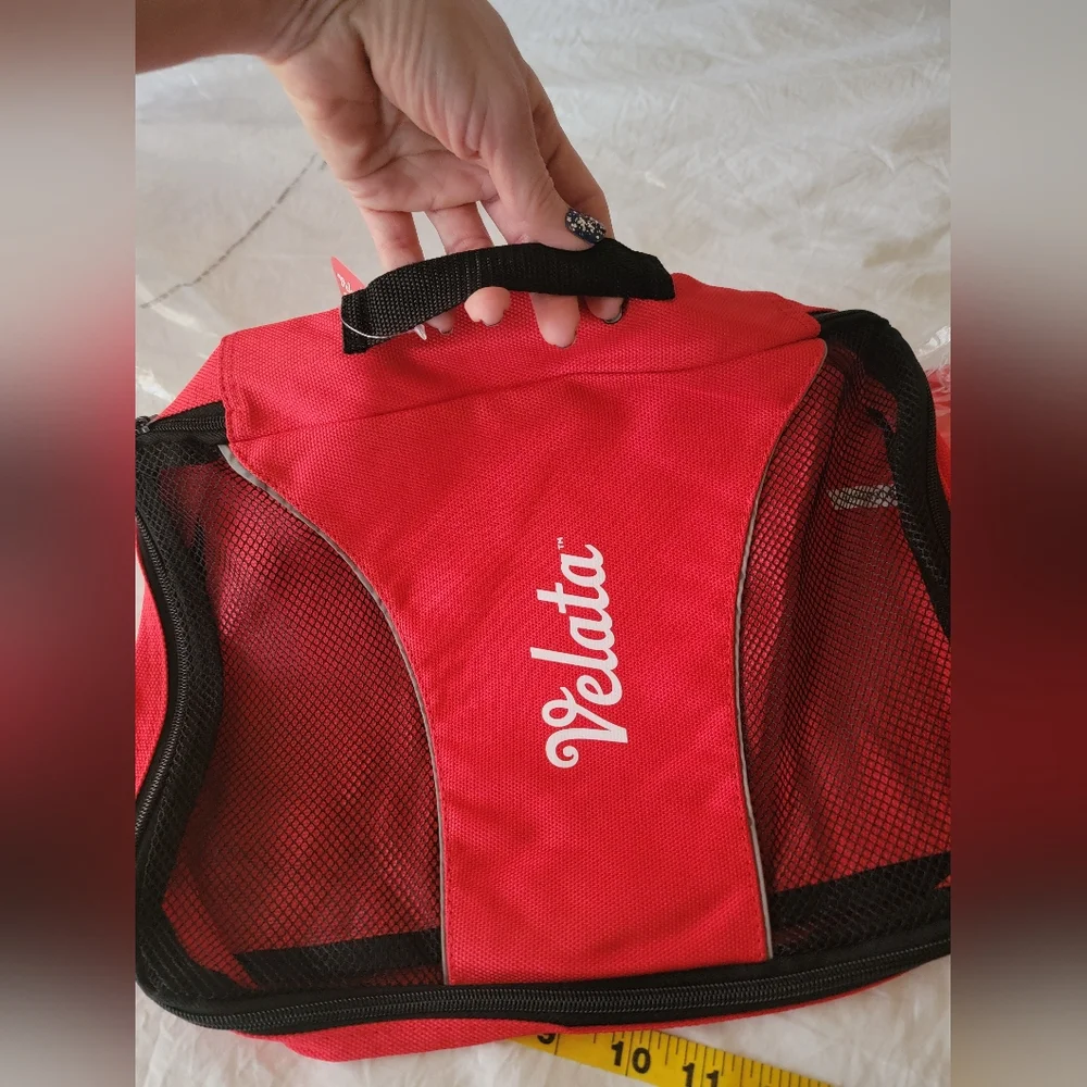 Velata Red and Black Travel Organizers